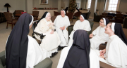 SISTERS VISIT WITH SISTER PHILIP JOSEPH WHILE HOME FOR CHRISTMAS.