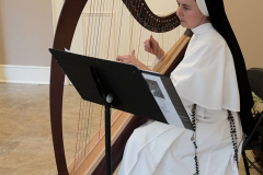 Several sisters who are musicians provided live Christmas music during the festival.