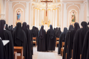 Good Friday: The sisters chant the Divine Office.