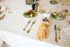 The served luncheon was delicious.