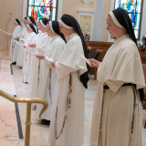 The sisters renewed their vows of poverty, chastity, and obedience during the Mass.