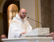 17-Father Innocent Smith, O.P. preaches the homily during Mass.