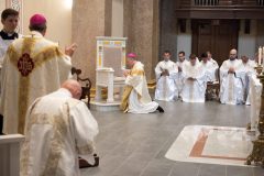 All kneel during the singing of the Litany of Saints. All kneel during the singing of the Litany of Saints.