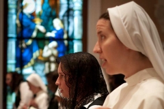 All of the sisters, from the time of their entrance, pray the Divine Office with the community each day.