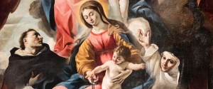 San Domenico in Perugia, st dominic, Blessed Virgin Mary, Our Lady of the Rosary, St Catherine of Siena